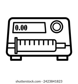 Ilustración de diseño vectorial sin icono de bomba de perfusión