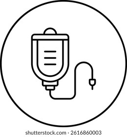 Infusion vector icon. Can be used for printing, mobile and web applications.