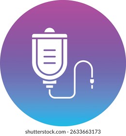 Infusion vector icon. Can be used for printing, mobile and web applications.