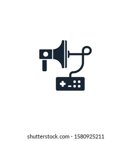 In-game Advertising creative icon. From Social Media Marketing icons collection. Isolated In-game Advertising sign on white background