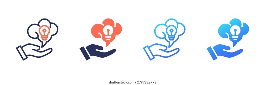 Ingenuity icon set multiple color collection