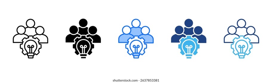 Ingenuity Icon Set With Multiple Style For Design