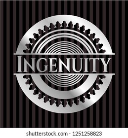 Ingenuity silver badge or emblem