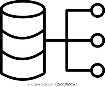 Design de vetor de ícone de linha de ingestão
