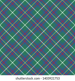 Inglis Ancient Tartan. Diagonal cell, seamless pattern for fabric, kilts, skirts, plaids