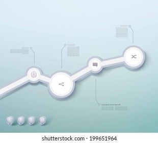 Ingographic Chart With Icons