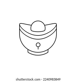 the ingot icon is suitable for your web, apk or project with a chinese new year theme