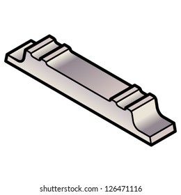 An ingot of lead.