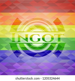 Ingot lgbt colors emblem 