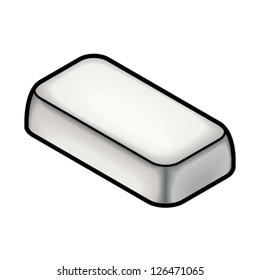 An ingot of silver.