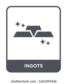 ingots icon vector on white background, ingots trendy filled icons from Desert collection, ingots simple element illustration