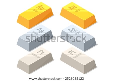 Ingots precious metals gold, silver and platinum. Investing Banking business. Increase in cost of precious metals. Investments in golden securities. Buying aurum ETF