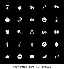 ingredient icon. ingredient vector icons set fresh pineapple, kitchen scale, bones and lemon