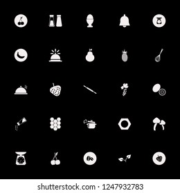 ingredient icon. ingredient vector icons set rolling pin, fresh pineapple, egg cup and mushrooms