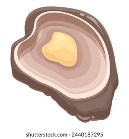 Ingredient oysters icon cartoon vector. Restaurant menu. Cooking sea food