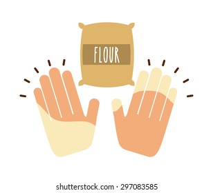 ingredients cooking design, vector illustration eps10 graphic 