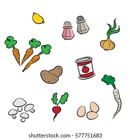 Ingredients for soup