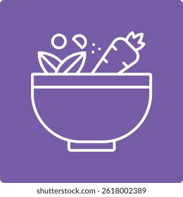 Inhaltsstoffe, Vektorsymbol. Kann für Druck-, Mobil- und Web-Anwendungen verwendet werden.