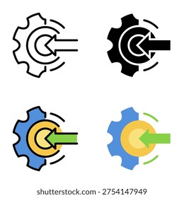 Ingress icon collection of various styles for design branding, print and digital media