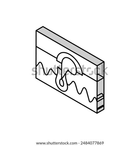 ingrown hair isometric icon vector. ingrown hair sign. isolated symbol illustration