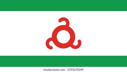 Ingushetia Flag High Quality Flag Clipart, Flag Icon, Vector Illustration, Premium Quality Digital Download