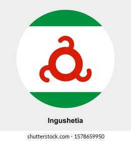 Ingushetia flag icon isolated vector illustration