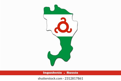 Ingushetia Flag - Oblasts of Russia