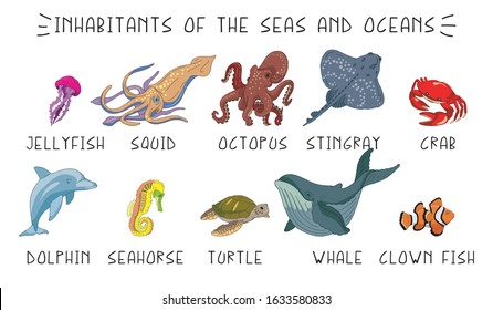 inhabitants of the seas and oceans