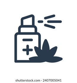 Inhalable Cannabis Inhaler Vector Icon Illustration for Controlled Relief
