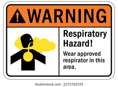 Inhalation hazard sign and labels