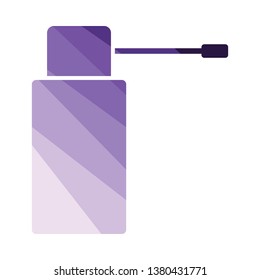 Inhalator-Symbol. Flaches Farbdesign. Vektorgrafik.