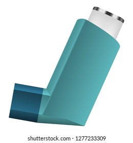 Inhalator icon. Realistic illustration of inhalator vector icon for web design