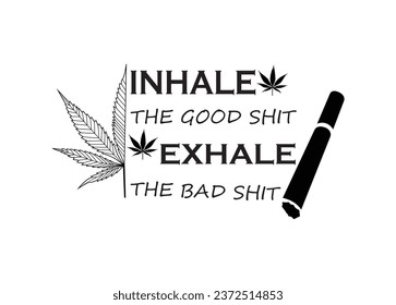 Inhalar el buen vector de mierda para la impresión, Inhalar el buen clipart de mierda, Inhalar la buena ilustración del vector de mierda