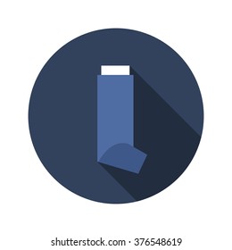 inhaler for asthma icon. vector illustration