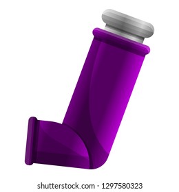 Inhaler icon. Cartoon of inhaler vector icon for web design isolated on white background