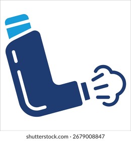 Inhaler Icon Element For Design