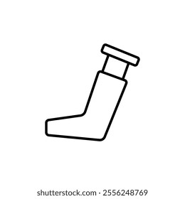 inhaler icon Flat symbol set outline