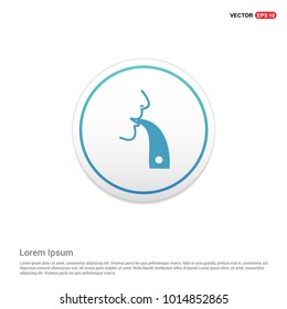 inhaler icon Hexa White Background icon template