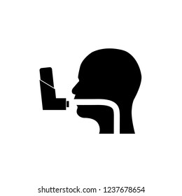 The inhaler icon logo on a white background