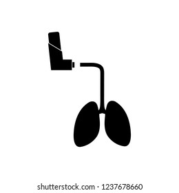 The inhaler icon logo on a white background