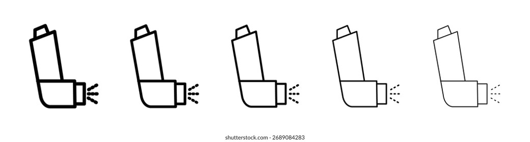 Inhaler icon for mobile concept and web design.