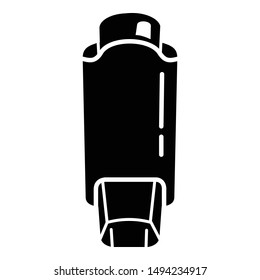 Inhaler icon. Simple illustration of inhaler vector icon for web design isolated on white background