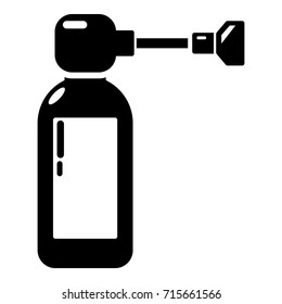 Inhaler icon . Simple illustration of inhaler vector icon for web design isolated on white background
