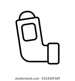 plantilla de diseño del vector del icono del inhalador en fondo blanco