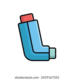 inhaler icon vector design template simple and clean