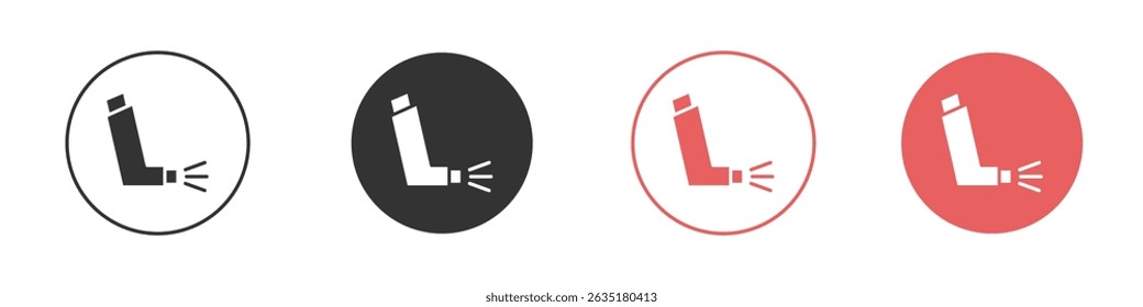 Inhaler icon vector design template simple and clean style