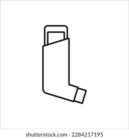 Inhaler icon. Vector. Line style.