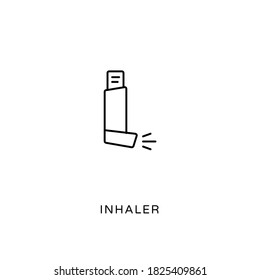Icono Lineal INHALER en vector. Logotipo
