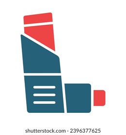 Inhaler Vector Glyph Two Color Icons For Personal And Commercial Use.
