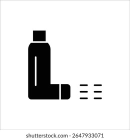 inhaler vector icon line template